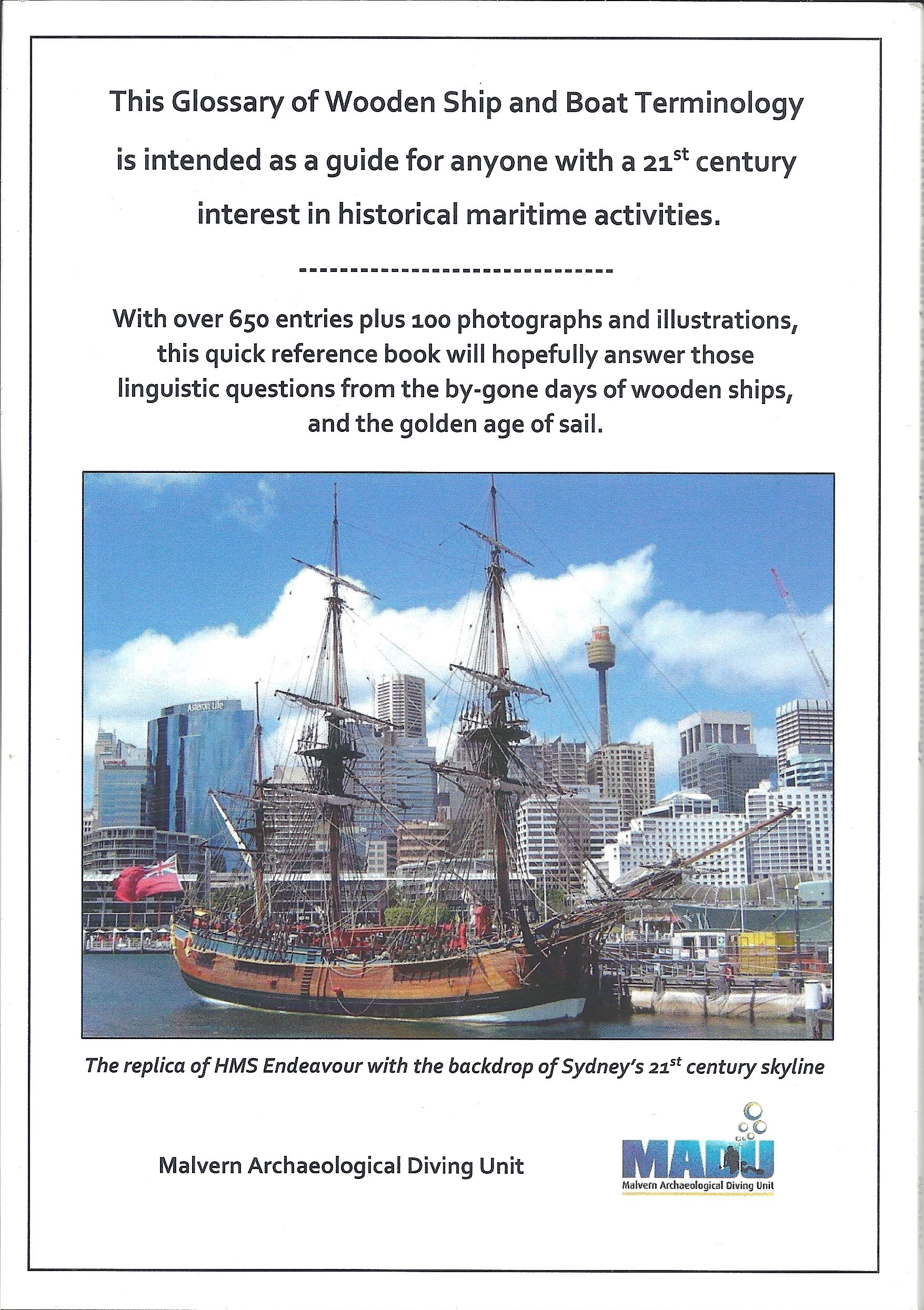 An Illustrated Glossary of Wooden Ship and Boat Terminology - Rear Cover